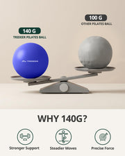 Trideer Pilates Ball 9 Inch, Small Exercise Ball with Exercise Guide for Yoga, Core Training, Physical Therapy, Balance, Stability, Stretching