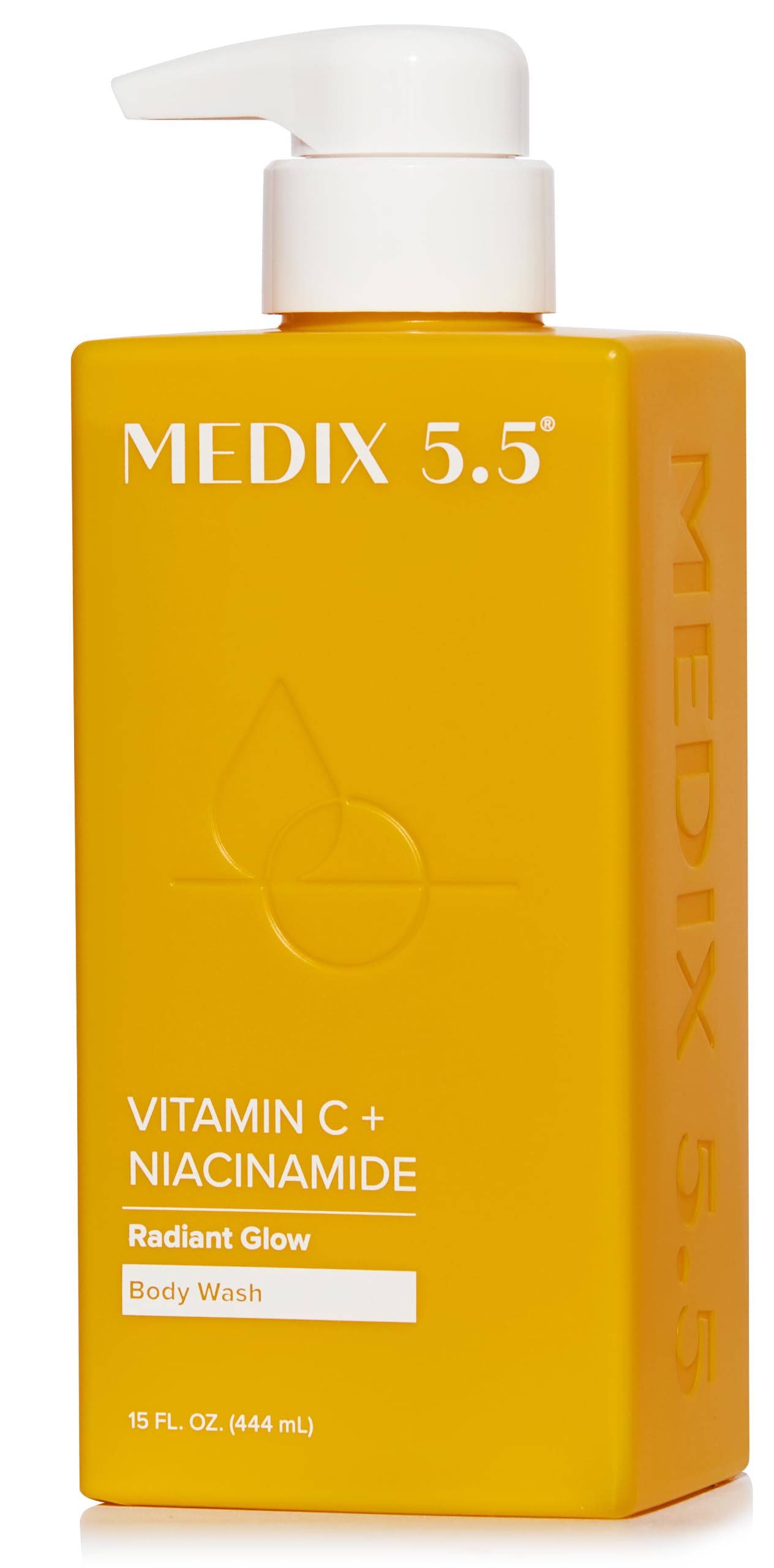 Medix 5.5 Glycolic Acid + Lactic Acid Exfoliating Body Wash Gel | KP Bump Eraser | AHA Exfoliant Skin Care Body Cleanser | Keratosis Pilaris & Acne | Anti Aging AHA Foaming Body & Face Wash, 15 Fl Oz