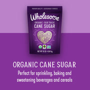 Wholesome Sweeteners 10-Pound Organic Cane Sugar, Fair Trade, Non GMO, Gluten Free, Pure & Vegan, for Baking and Sweetening