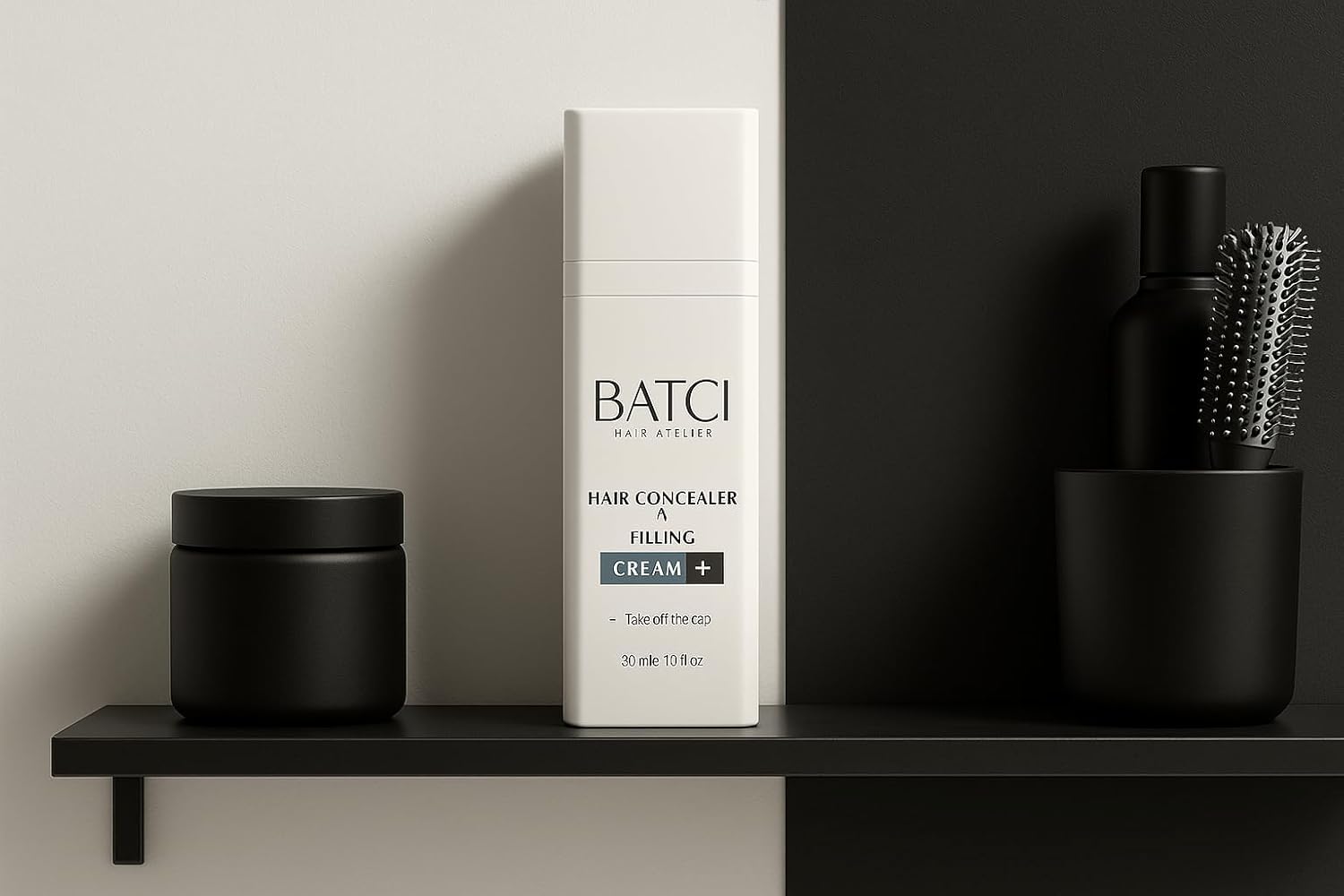 Batcı Hair Concealer & Filling Cream for Bald Spots & Thinning Hair – Waterproof, Sweat-Proof Scalp Coverage – Natural Root Touch-Up Cream for Men & Women – 30ml