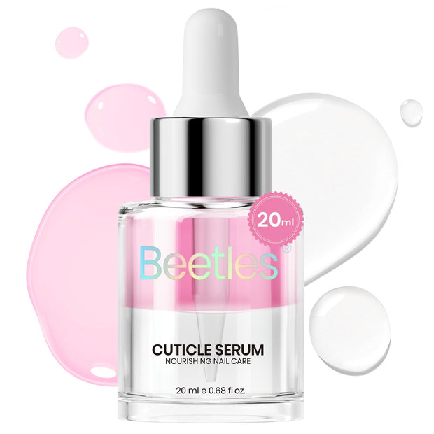Beetles Cuticle Serum for Nail 20ml Nail Care Cuticle Repair Oil with Jojoba Oil & Vitamin E Nail Growth Remedy for Damaged Skin & Thin Nails Spa and Hand Manicure Essentials Gift For Women Girls
