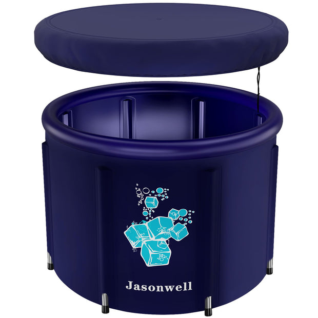 Jasonwell Ice Bath Tub for Athletes - Heavy Duty Cold Water Therapy Plunge Tub Ice Pod for Recovery Portable Ice Barrel Plunge Pool for Outdoor Inflatable Hot Tub Bathtub at Home for Adults
