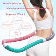 Soft Spring Exercise Hoop for Adults, Foldable Fitness Hoop with No Waist Damage Spring Design, Portable Slimming Exercise Equipment, Spring Fitness Circle for Home and Travel