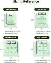 LBRO2M Cooling Bed Sheet 100% Viscose Derived from Bamboo Sheet Set King Size 4 Piece,16" Deep Pocket, 1800 TC Sheet Super Soft Silky Smooth,Breathable Comfortable (King White)