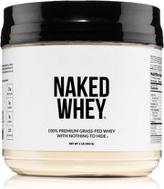 NAKED Whey Chocolate Protein Powder - Only 3 Ingredients - Grass Fed Whey Protein Powder, Organic Chocolate and Organic Coconut Sugar, No GMO, No Soy, and Gluten Free - 24 Servings