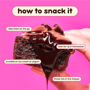 Prime Bites Protein Brownie from Alpha Prime Supplements | High Protein, Collagen Fortified Low Sugar Treat | Delicious Snack | 12 Bars per Box (Chocolate Flavors Variety)