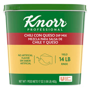 Knorr Professional Chili Con Queso Dip Mix Vegetarian, No Artificial Flavors or Added MSG, 0g Trans Fat, 1.06 lbs, Pack of 6