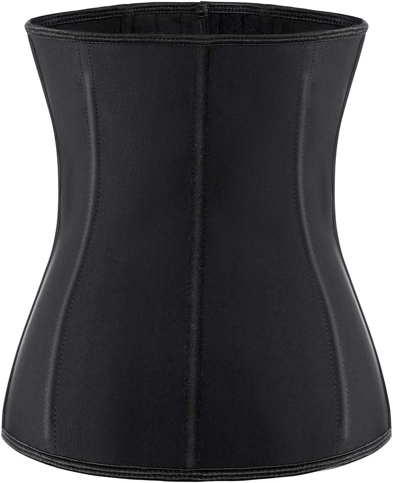 ECOWALSON Waist Trainer for Women Corset Cincher Body Shaper Girdle Trimmer with Steel Bones Extender