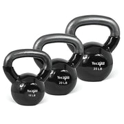 Yes4All Kettlebell Set Vinyl Coated Weights Combo for Full Body Workout Equipment Push up, Grip Strength Training, Dumbbell Weights Exercises