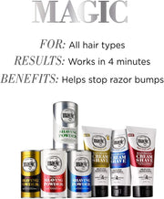 Magic Razorless Cream Shave Bald Head 6 Ounce Tube (177ml) (6 Pack)