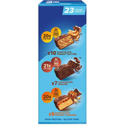 Pure Protein Bars, Nutrient Rich Snacks with High Protein for Energy Support, Minimal Sugar, Gluten-Free, Variety Pack (In NEYUM Packaging) (23 Pack)