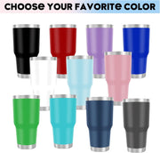 Personalized Tumbler With Name Picture, Custom Insulated Tumbler 30oz with Lids and Optional Straws, Custom Travel Tumblers Personalized, Birthday Christmas Father's Day Gift for Dad, Men