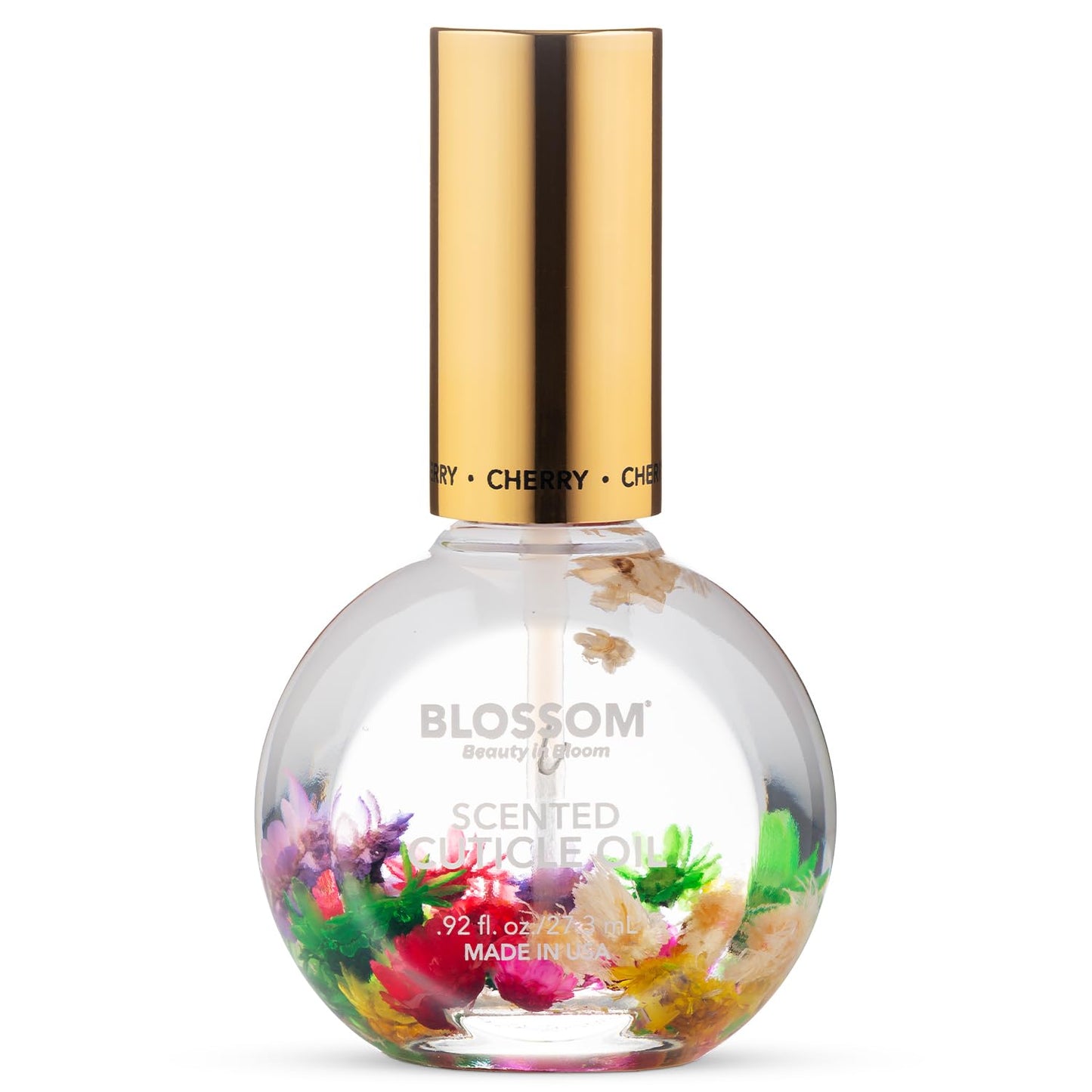 Blossom Cuticle Oil for Nails, Hydrating, Moisturizing, Scented Nail Oil Cuticle Care, Infused with Real Flowers, Made in USA, 0.5 fl. oz, Rose