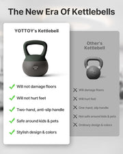YOTTOY Soft Kettlebell, Set for Strength Training Kettlebells & Home Workouts, Soft-Sided Cushioned Base, Wide-Handle - Ideal for Men, Women, & Beginners