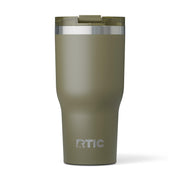 RTIC 30oz Essential Tumbler with Lid, Insulated, Stainless Steel, Metal, Double Wall Vacuum-Insulation, Ceramic Lined, Travel Cup for Iced Coffee, Tea, Hot and Cold Drink, Graphite