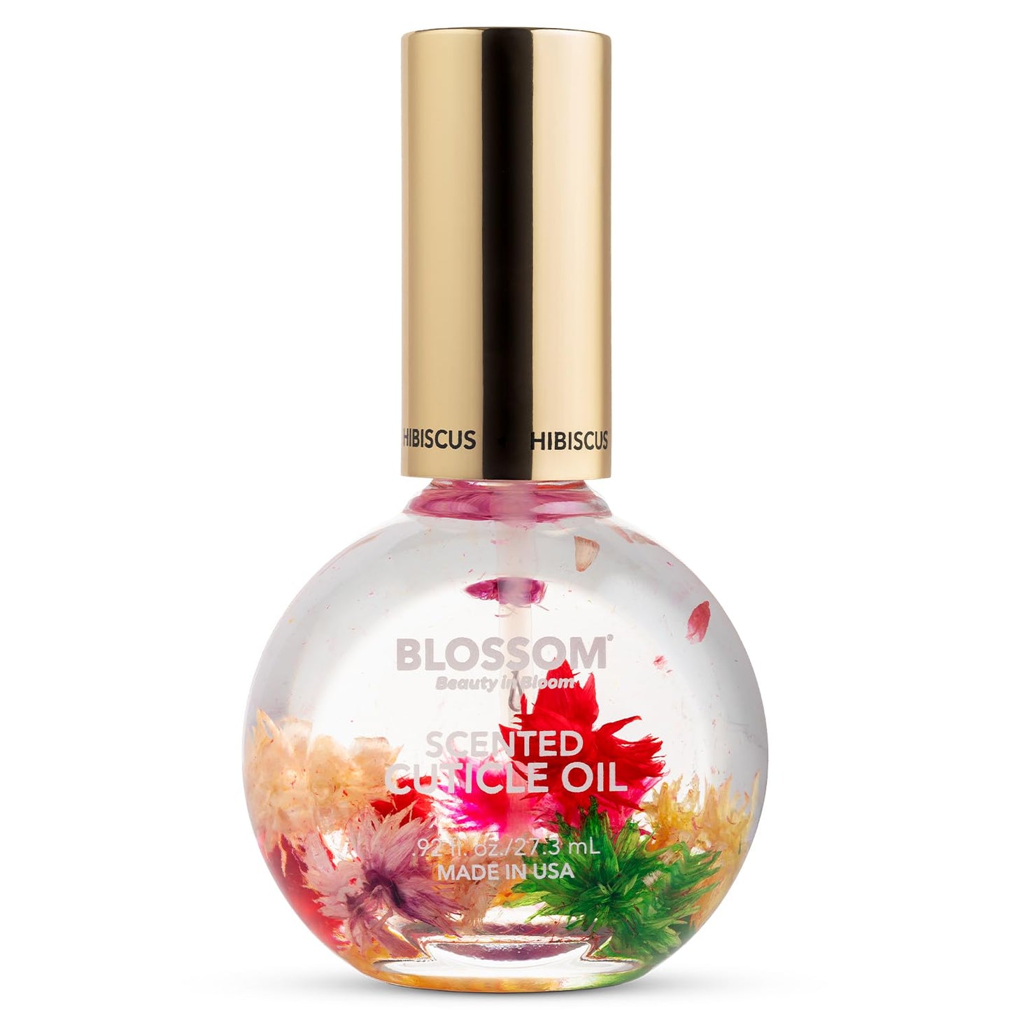 Blossom Cuticle Oil for Nails, Hydrating, Moisturizing, Scented Nail Oil Cuticle Care, Infused with Real Flowers, Made in USA, 0.5 fl. oz, Rose