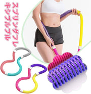 Weighted Soft Spring Exercise Hoop – Foldable Fitness Hoopwith No Waist Damage Spring Design, Portable Slimming Exercise Equipment for Home and Travel