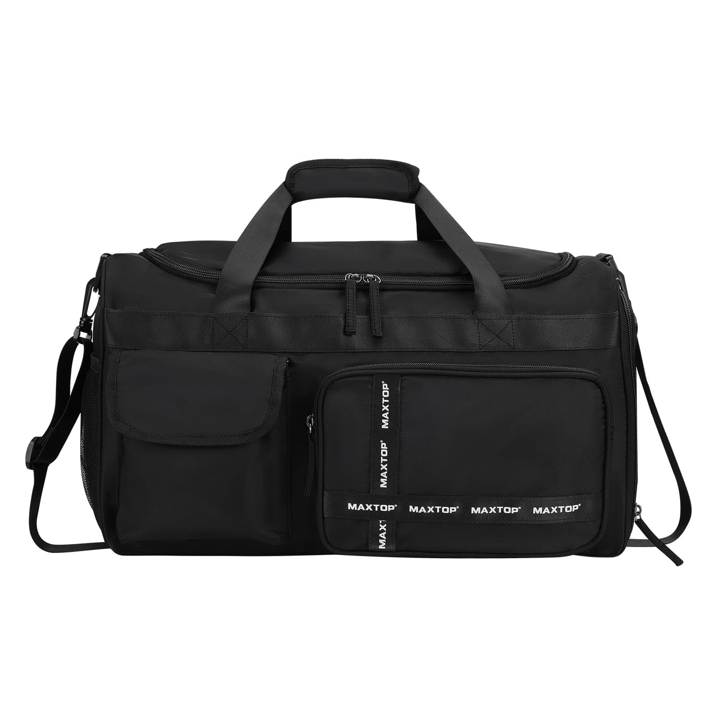 MAXTOP Gym Bag for Women Men Travel Duffle Bag Large Capacity Carry On Weekender Overnight Bag With Shoe Compartment Gym Tote Dry Wet Separation Duffel Bag for Travel