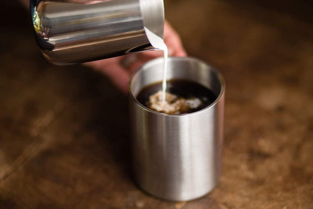 Stainless Steel Coffee Mugs – 15 oz Double Wall Stainless Steel Mugs with Handle, Metal Coffee Cups for Tea, Insulated Mug Set of 2 – BPA Free, Durable, Unbreakable Metal Coffee Mugs for Camping