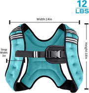 Weighted Vest Weight Vest for Men Women Kids Weights Included, Body Weight Vests Adjustable for Running, Training Workout, Jogging, Walking