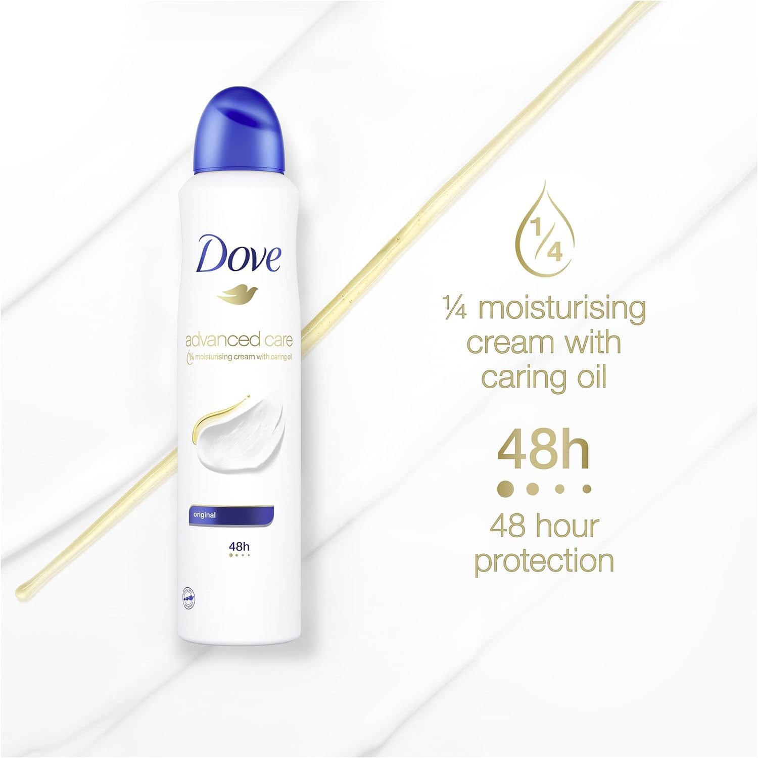 Dove Deodorant 4-Pack for Women - Assorted Fragrance - Elevate Your Freshness Game - 150 ml | 48-Hour Confidence and a Touch of Feminine Elegance - Grab Yours Now - Packed by Magna Mindz
