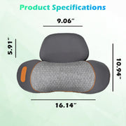 Non-Rechargeable (Plug-in Model) 3-in-1 Neck Vibrating Massager Pillow with Heat & Traction, Cervical Pillow Traction Massager for Neck Hump,Light Grey