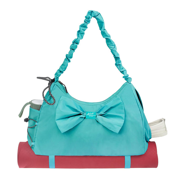 WOLT Gym Bag For Women, Yoga Mat Bag with Shoes Compartment, Wet Pocket and Water Bottle Pocket