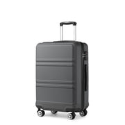 Kono 3 Piece Luggage Sets Expandable(only 28") Lightweight with Spinner Wheels TSA Lock Hardside Travel Rolling Suitcases 20in 24in 28in Carry on Pink