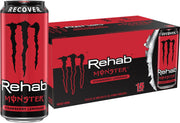 Monster Energy Rehab Tea + Lemonade + Energy, Energy Iced Tea, Energy Drink 15.5 Ounce (Pack of 15)