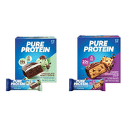 Pure Protein Bars, High Protein, Nutritious Snacks to Support Energy, Low Sugar, Gluten Free, Chewy Chocolate Chip, Pack of 36
