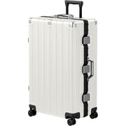 Krute Luggage Set 2 Pieces 20 28 Inch Aluminum Frame Carry on Luggages TSA Lock No Zipper Checked Suitcase with Spinner Wheels Lightweight PC Shell Hardside Suitcases