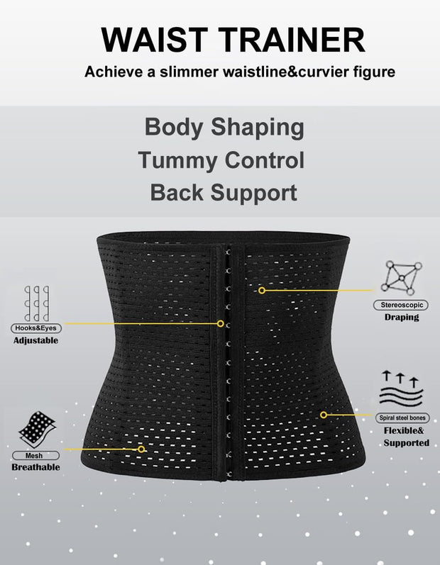 Waist Trainer for Women Belly Fat Shapewear Tummy Control Stomach Girdle Corset Working Out Cinchers Faja Body Shaper