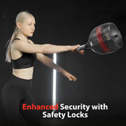 Mikolo Kettlebell, 7-in-1 Adjustable Kettlebell with 7 Weight Levels (3.5-22.5lbs), Die-Cast Aluminum and ABS Material, Quick Adjustment Weights with Safety Locking System for Full Body Strength