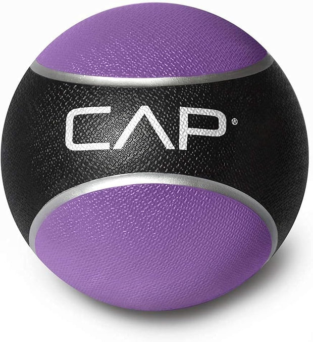 WF Athletic Supply Medicine & Exercise Ball - Durable Rubber & Consistent Weight Distribution; Comfort Textured Grip for Strength, Balance & Core Training, Multiple Choices Available