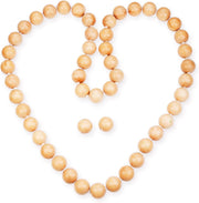 RR ROUND RICH DESIGN Wooden Hula Weighted Exercise Hoop for Fitness (Do Not Copy Patented Products) Natural