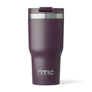 RTIC 30oz Essential Tumbler with Lid, Insulated, Stainless Steel, Metal, Double Wall Vacuum-Insulation, Ceramic Lined, Travel Cup for Iced Coffee, Tea, Hot and Cold Drink, Graphite