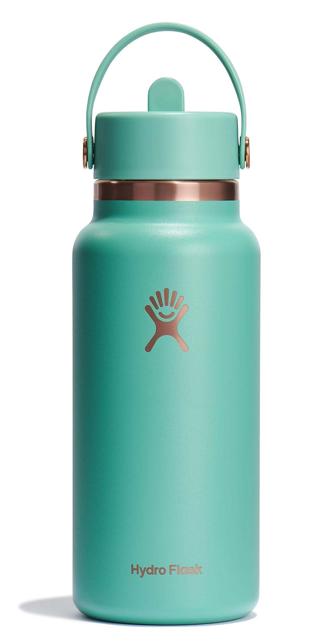 Hydro Flask 32 Oz Wide Flex Straw Cap Bottle - Insulated Stainless Steel - Wide Straw Lid, Non Spill, Leakproof in Jelly Pink