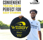 Webby Agility Trainer – Circle Speed and Agility Ladder for High Intensity Reactive Footwork Drills and Skills – A Circular Piece of Reaction Training Equipment That Changes The Way You Move