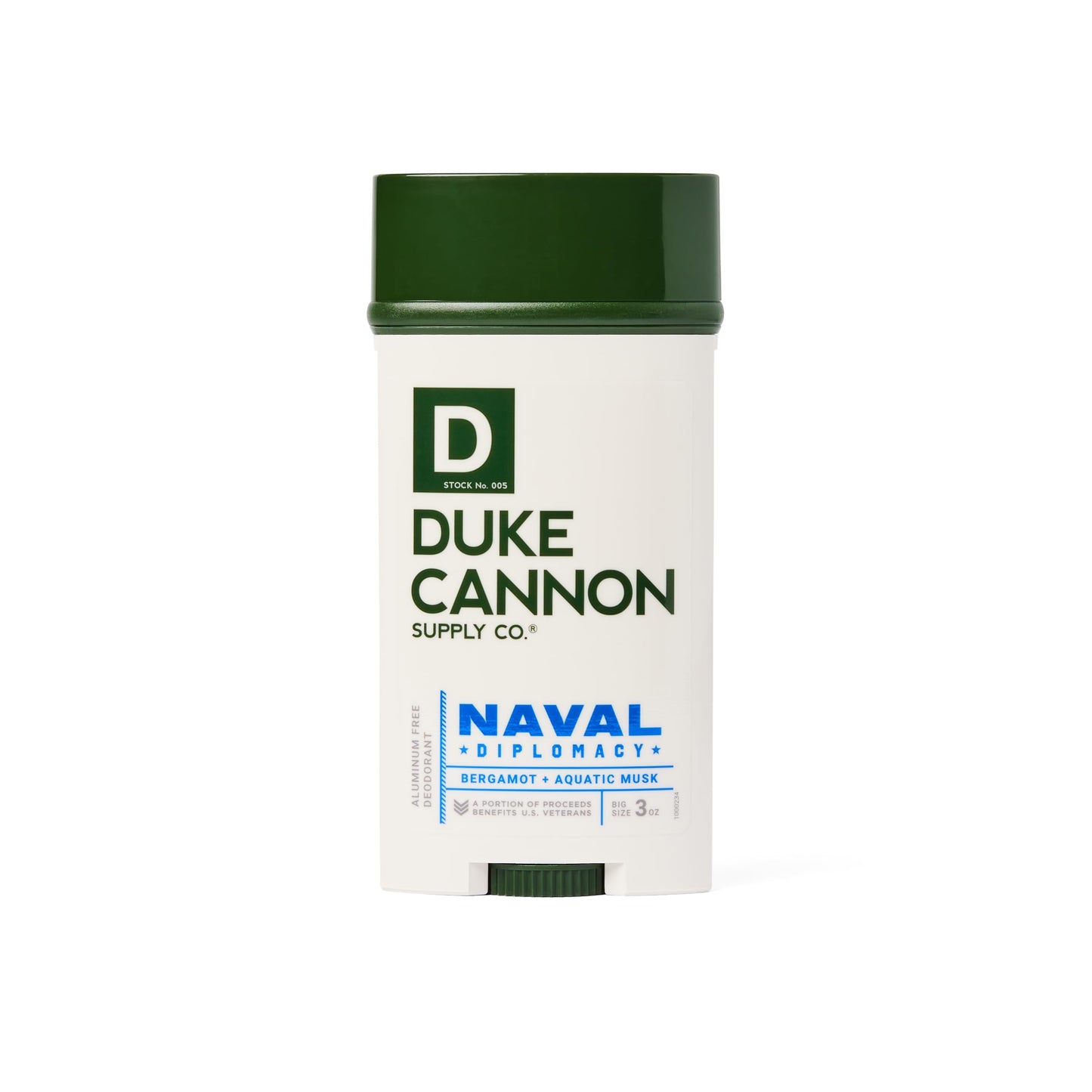 Duke Cannon Anti-Perspirant Deodorant, Superior - Fresh Water & Neroli Scent, Aloe, Vitamin E & Activated Charcoal, Paraben & Phthalate Free, 3 oz.