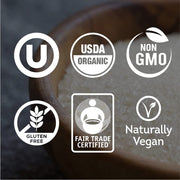 Wholesome Sweeteners 10-Pound Organic Cane Sugar, Fair Trade, Non GMO, Gluten Free, Pure & Vegan, for Baking and Sweetening