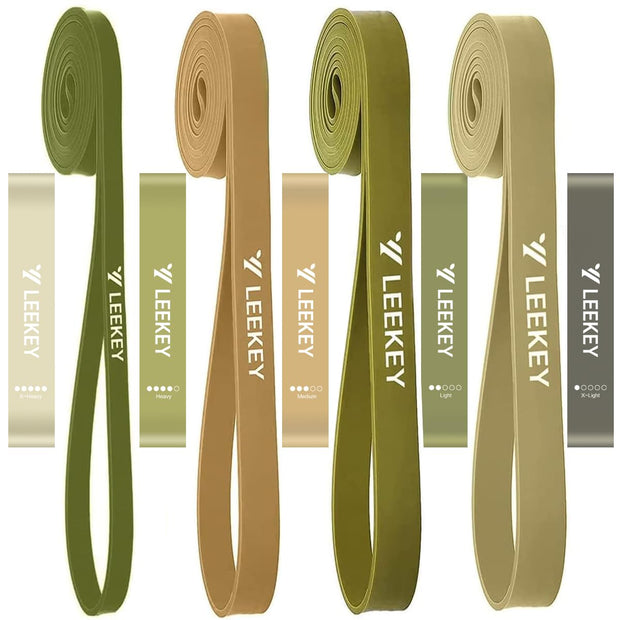 LEEKEY Resistance Bands, Exercise Bands with Handles,Pull Up Assist Bands - Band Set with Door Anchor - Bands for Working Out,Band for Men and Women Fitness Training, Physical Therapy,Home Workouts