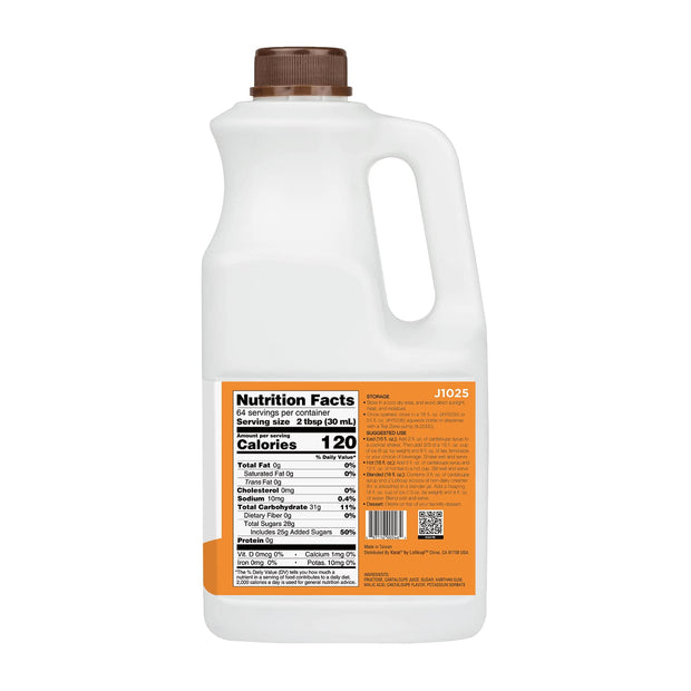 Tea Zone J1050 64 fl.oz Orange Syrup for Tea, Coffee, Sweets, Ice Cream, Cocktails Blending