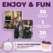 Swiss Activa+ Smart Hula Hoop - Infinity Hoop for Adults - Won't Fall Off - Weight Loss Exercise Equipment