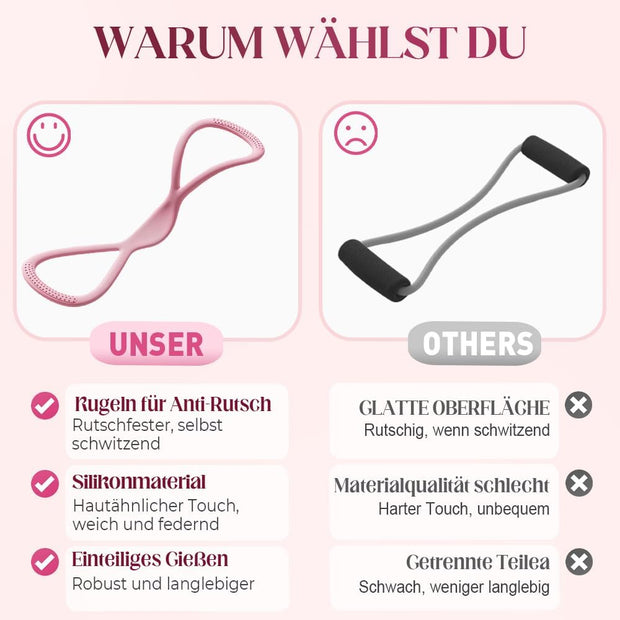 Resistance Bands,2025 New Figure 8 Resistance Bands with Handles for Women Men,Exercise Bands for Working Out,Arm,Back,Fullbody Yoga Pulling Rope,Elastic Stretch Bands