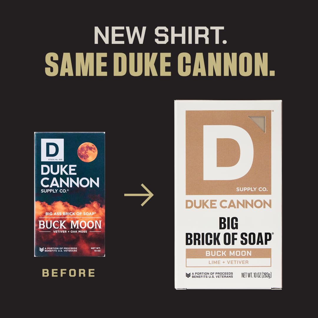 Duke Cannon Supply Co. Paquete de jabón en barra grande – Jabón para hombre con aroma masculino – Hecho en Estados Unidos – Todo tipo de piel – Sawtooth, High Country & Buck Moon – 10 oz (paquete de 3