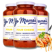 Yo Mama's Foods Keto Marinara Pasta Sauce - (3) 12.5 Ounce Jars - No Sugar Added, Low Carb, Low Sodium, Gluten Free, Paleo Friendly, and Made with Fresh, Non-GMO Tomatoes