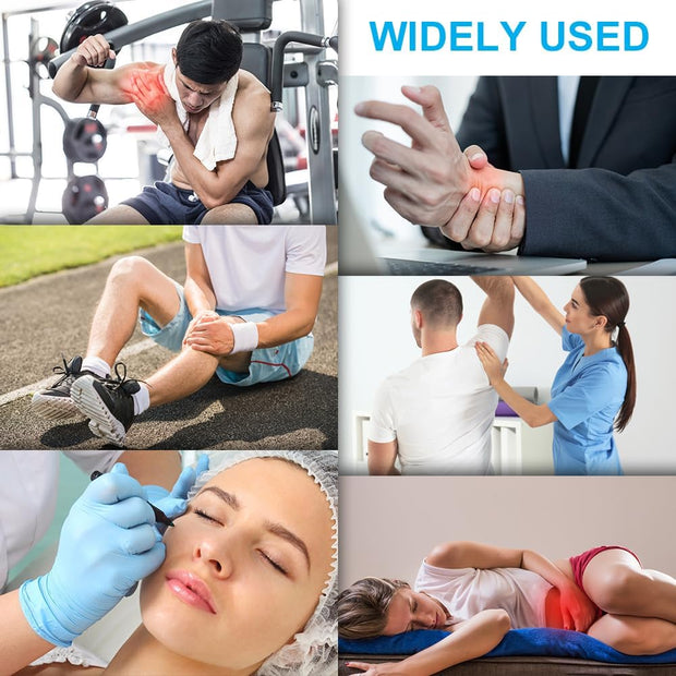 Soft Ice Packs Reusable Gel Pack 2, Hot and Cold Gel Ice Packs for Injuries, Headaches, Joint Pain Relief, Comfort Ice Pack Flexible Therapy on Neck, Ankle, Knee, Leg, Shoulder, Elbow, Wrist, Feet