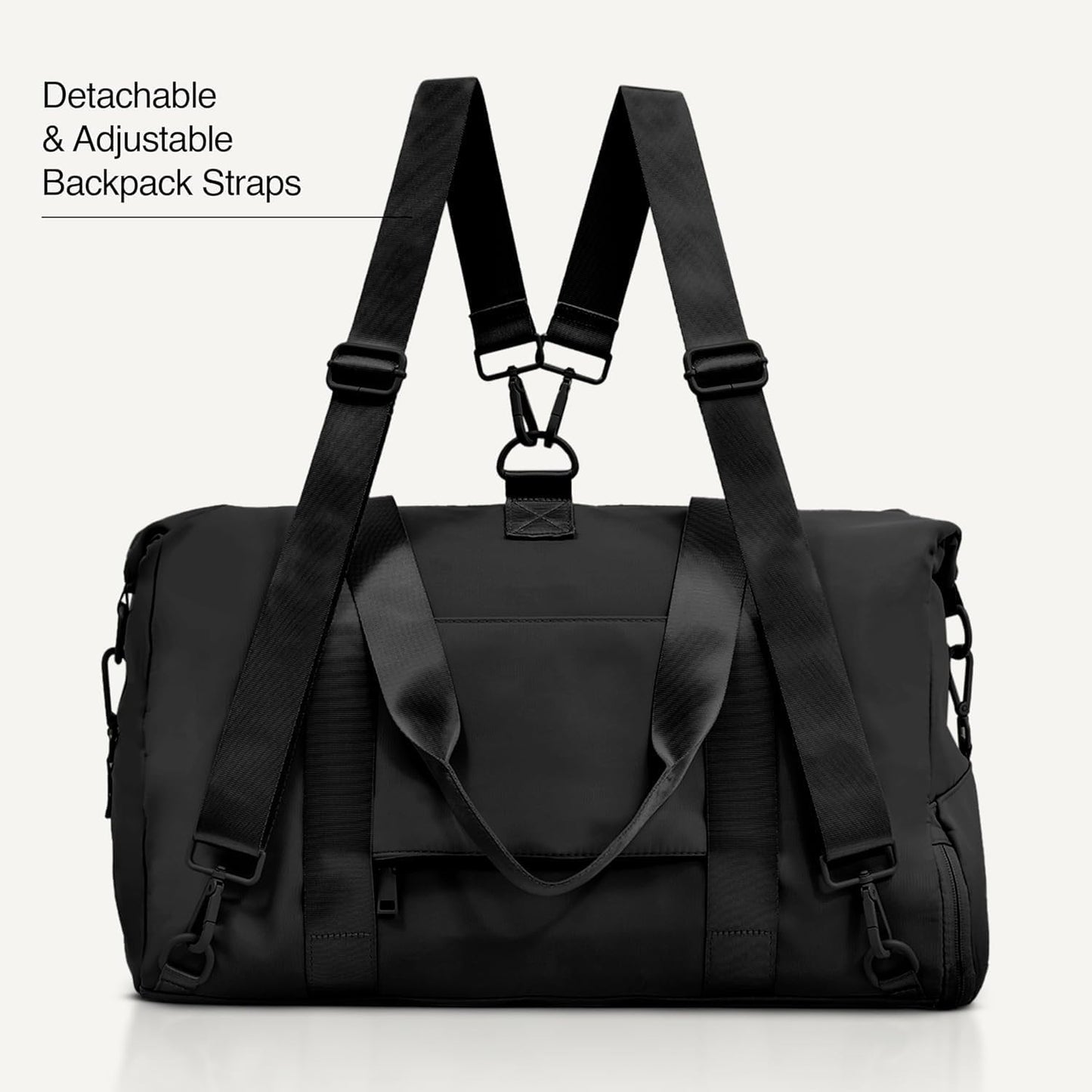 Gym Bag for Women, 3-in-1 Duffle with Laptop & Yoga Mat Space, Travel Bag with Shoe Compartment, Luggage Sleeve & Toiletries Pouch, Lightweight Weekender Carry On, Water Resistant