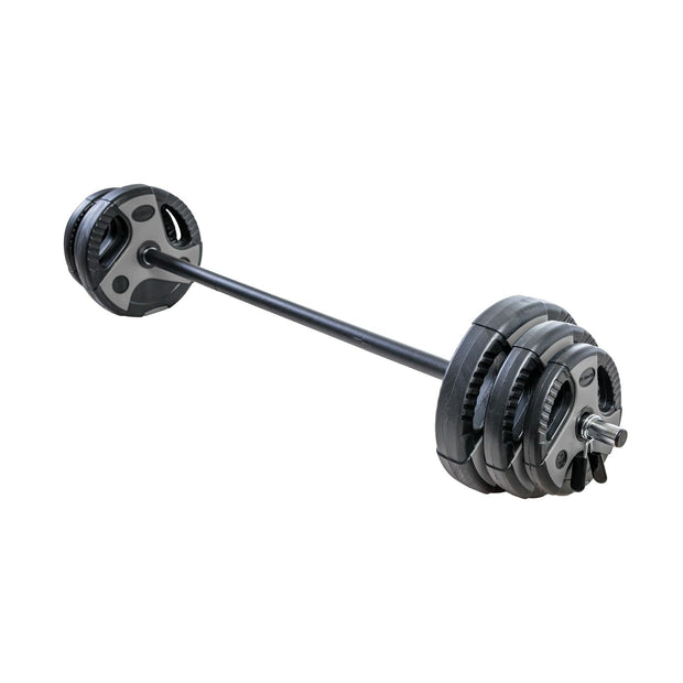 US Weight Barbell Weight Set for Home Gym with 55” padded Bar - Adjustable Weights for Exercise, Lifting, and to Build Muscle