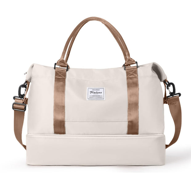 Travel Duffel Bag,Sports Tote Gym Bag,Shoulder Weekender Overnight Bag for Women